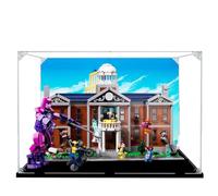Acrylic Display Case for Lego 76294 X-Men X-Mansion Building Set,Clear Display Case, Dust-Proof Display Case Compatible with Lego 76294(Only Display Case) (Black Base)