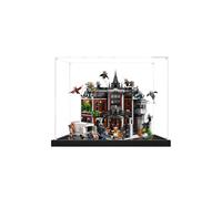 Acrylic Display case for Lego 76300 Madhouse, 3mm Display Box, Clear Dustproof Storage Box, Showcase for Collectibles, No Model (Black)