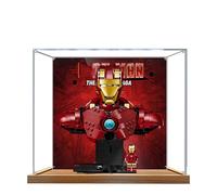 Acrylic Display Case for Lego 76327 Bust Building Set, Clear Display Box, Dust-Proof Display Case Compatible with Lego 76327(Model Not Included) (Background 3MM)