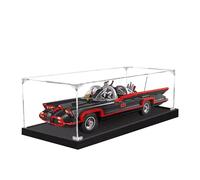 Acrylic Display Case for Lego 76328 Batmobile Model, 3mm Dustproof Display Box, Display Case Compatible with Lego 76328 (Model Not Included) (Transparent Build 2MM Black)