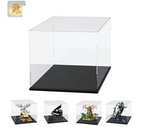 Acrylic Display Case for LEGO 76391 Hogwarts Icons Collector's Edition for 21323 Concert Grand Piano for 77092 Deku Tree 2-in-1 75409 60469, Glass Display Case Acrylic Box Transparent Large, Black