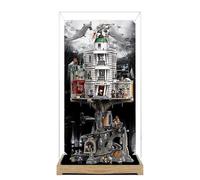 Acrylic Display Case for Lego 76417 Gringotts Wizarding Bank Model, 3mm Dustproof Display Box, Display Case Compatible with Lego 76417 (Model Not Included) (Background Build 3MM A)