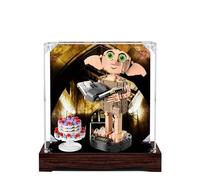 Acrylic Display Case for Lego 76421 Dobby The House-elf Model, 3mm Dustproof Display Box, Display Case Compatible with Lego 76421 (Model Not Included) (Background 3MM C)