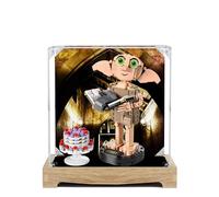 Acrylic Display Case for Lego 76421 Dobby The House-elf Model, 3mm Dustproof Display Box, Display Case Compatible with Lego 76421 (Model Not Included) (Background 3MM D)