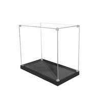 Acrylic Display Case for Lego 76439 Diagon Alley Wand Shop and Magic Robe Shop, Dust-Proof Storage and Organisation, Display Case for Lego Display Case, Size:30x20x25 cm (Display Case) (background-D)