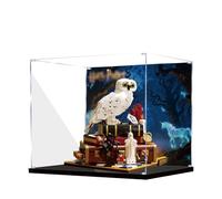 Acrylic Display Case for Lego 76466 Sorcerer's Stone - Collectors' Edition Building Set, Dustproof Transparent Box - Only Display Case, Display Box Compatible with Lego 76466 (Back Spray A)