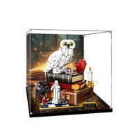 Acrylic Display Case for Lego 76466 Sorcerer's Stone Model, 3mm Dustproof Display Box, Display Case Compatible with Lego 76466(Model Not Included) (Background A)