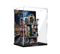 Acrylic Display Case for Lego 76476 Ministry of Magic set (Back Spray B) | Acrylic Display Case Compatible with Lego 76476 Ministry of Magic Set, Dust-proof storage and display,no model