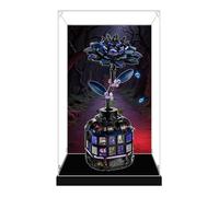 Acrylic Display Case for Lego 76784 Wednesday Black Dahlia Potted Plant, Dustproof Box, Storage Box, Transparent Box, Display Box Compatible with 76784 (Box Only) (Background 3mm B)