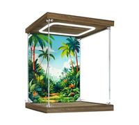 Acrylic Display Case for Lego 76969 dinosaur fossils Model, 3mm Dustproof Display Box, Display Case Compatible with Lego 76969 (Model Not Included) (Background 3MM C)