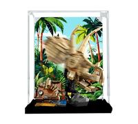 Acrylic Display Case for Lego 76969 dinosaur fossils Model, 3mm Dustproof Display Box, Display Case Compatible with Lego 76969 (Model Not Included) (Background 3MM B)