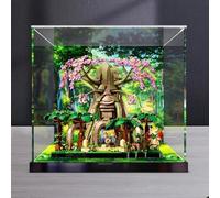 Acrylic Display case, for Lego 77092 Deku Tree Model ,Dustproof Transparent Collections Display Case. (Display Box only) (High Stand + Back Spray)