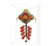 Acrylic Display Case for Lego 80118 Fortune Firecracker Model, 3mm Dustproof Display Box, Display Case Compatible with Lego 80119 (Model Not Included) (Transparent 2MM)