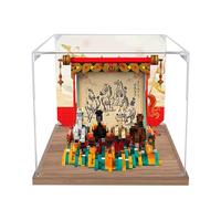 Acrylic Display Case for Lego 80119 Majestic Horse and Grand Vision Building Set, Clear Display Box, Dust-Proof Display Case Compatible with Lego 80119(Model Not Included) (Background 3MM D)