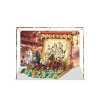 Acrylic Display Case for Lego 80119 Majestic Horse and Grand Vision Model, 3mm Dustproof Display Box, Display Case Compatible with Lego 80119(Model Not Included) (Background White Base)