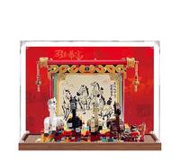 Acrylic Display Case for Lego 80119 Majestic Horses: Four Galloping Horses Building Set, Clear Display Box, Dust-Proof Display Case Compatible with Lego 80119 (Model Not Included) (Background 3MM A)