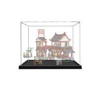 Acrylic Display Case for Lego 80120 Wangyue Tower Inn Building Model, 3mm Dustproof Display Box, Display Case Compatible with Lego 80120 (Model Not Included) (2MM A)
