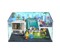 Acrylic Display Case for Lego City Recycling Truck 60386 - Showcase, Protect & Decorate Models with Dustproof Storage,Collectibles,Gifts (Background A)