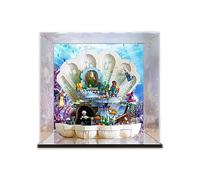 Acrylic Display Case for Lego Disney Royal Clamshell Set 43225 Showcase, Protect & Decorate Your Masterpieces with Dustproof Storage,Gifts (Background B)