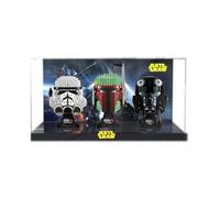 Acrylic Display Case for Lego Star Wars Helmets 76165/ 76182/ 76187/ 76199/ 75274/ 75276/ 75277/ 75304/ 75305/ 75327/ 75328 (Background F(50*19*24))