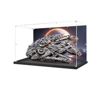 Acrylic Display Case for Lego Star Wars Ultimate Millennium Falcon 75192 Model - Dustproof Anti-UV Storage Box (Style B(88 * 39 * 58))