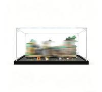 Acrylic Display Case for The*GO 77015 Jones Statue Temple - Clear Dustproof Display Case and Storage Case for Collection Building Models (Black-2mm)
