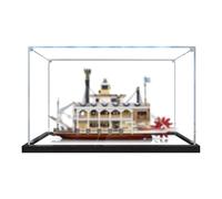 Acrylic Display Case for The River Steamboat for Lego 21356 Transparent Dustproof Storage Box (Model Not Included) (Mirror 2mm)