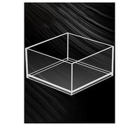 Acrylic Display Case Showcase Acrylic Shooting Deep Water Tank Small Betta Fish Tank Floating Photo Props Clear Deep Water Tank Portable Food Cosmetic Storage Box(20x20x20cm/7.8x7.8x7.8'')