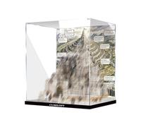 Acrylic Display Case Specially made for Lego 11377 White Tower Castle Architecture Building Set, Dustproof Box - Only Display Case, Display Box Compatible with Lego 11377 (Back Spray+Mirror C)
