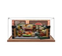 Acrylic Display Case Specially made for Lego 21319 Old Friends Café Building Set, Dustproof Box - Only Display Case, Display Box Compatible with Lego 21319 (Back Spray 2 + Base B)