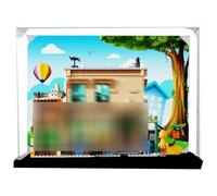 Acrylic Display Case Specially made for Lego 21324 Sesame StreetBuilding Set, Dustproof Box - Only Display Case, Display Box Compatible with Lego 21324 (Back Spray C)