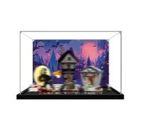 Acrylic Display Case Specially made for Lego 21351 A Night of Christmas Terror Building Set, Dustproof Box - Only Display Case, Display Box Compatible with Lego 21351 (Back Spray C)