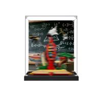 Acrylic Display Case Specially made for Lego 21355 Knowledge is power Building Set, Dustproof Box - Only Display Case, Display Box Compatible with Lego 21355 (Back Spray + Base A)