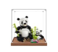 Acrylic Display Case Specially made for Lego 31165 Wildlife: The Panda Family Building Set, Dustproof Box - Only Display Case, Display Box Compatible with Lego 31165 (3MM + Base B)