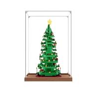 Acrylic Display Case Specially made for Lego 40573 Creative Christmas Tree Building Set, Dustproof Box - Only Display Case, Display Box Compatible with Lego 40573 (3MM + Base B)