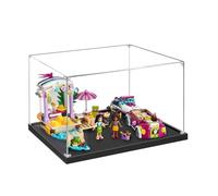Acrylic Display Case Specially made for Lego 41316 speedboat transport vehicle Building Set, Dustproof Box - Only Display Case, Display Box Compatible with Lego 41316 (3MM + Base A)