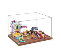 Acrylic Display Case Specially made for Lego 41316 speedboat transport vehicle Building Set, Dustproof Box - Only Display Case, Display Box Compatible with Lego 41316 (3MM + Base B)