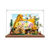 Acrylic Display Case Specially made for Lego 43242 Forest Cottage Building Set, Dustproof Box - Only Display Case, Display Box Compatible with Lego 43242 (Back Spray A)