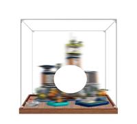 Acrylic Display Case Specially made for Lego 60419 Prison Island Building Set, Dustproof Box - Only Display Case, Display Box Compatible with Lego 60419 (2MM + Base B)