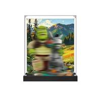 Acrylic Display Case Specially made for Lego 72423 Monster Building Set, Dustproof Box - Only Display Case, Display Box Compatible with Lego 72423 (Back Spray + Base A)