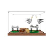 Acrylic Display Case Specially made for Lego 76425 Little Owl Building Set, Dustproof Box - Only Display Case, Display Box Compatible with Lego 76425 (3MM + Base B)