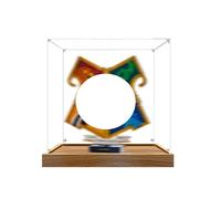 Acrylic Display Case Specially made for Lego 76462 College Badge Building Set, Dustproof Box - Only Display Case, Display Box Compatible with Lego 76462 (2MM + Base B)