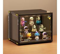 Acrylic Display Case Stand for Figures Unique Design 3 Tier Display Box for Collectibles Stackable Dustproof Clear Display Stand for Pop Mart Action Figures