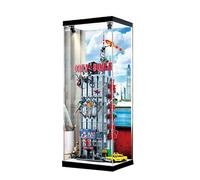 Acrylic Display Case Suitable for Lego-76178 Daily Bugle Building Blocks Model Transparent Storage Display Box Gift(Display Case Only, Without Model) (With Headlight)