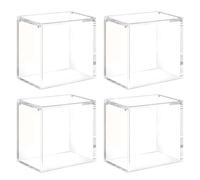 Acrylic Display Case, Transparent Display Boxes for Poke Booster Box, Dustproof Card Storage Box, Clear TCG Collector Holder for Collectors Poke (4pcs 6.1*3.5*5.3inch)