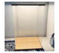 Acrylic Display Case with Door and Lights, Stackable Collector's Box for Miniatures and Diorama (10x20x20cm / 3.9x7.9x7.9in), Clear Organizer