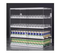 Acrylic Display Case with Lock - Durable Aluminum Alloy Frame for Supermarket & Convenience Store Use - Rack Organizer (80x27x61.5 cm)