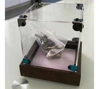 Acrylic Display Case with Metal Corners and Wood Base, Clear Dustproof Showcase Box for Collectibles, Memorabilia, Action Figures, Toys(75x35x35cm/30x14x14in)