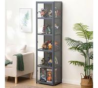 Acrylic Display Case with Two Doors, 5 Layers, Dustproof Showcase for Living Room, Transparent Design, Sealed for Protection, Versatile Use in Various Scenes