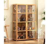 Acrylic Display Case with Two Doors, 5 Layers, Dustproof Showcase for Living Room, Transparent Design, Sealed for Protection, Versatile Use in Various Scenes